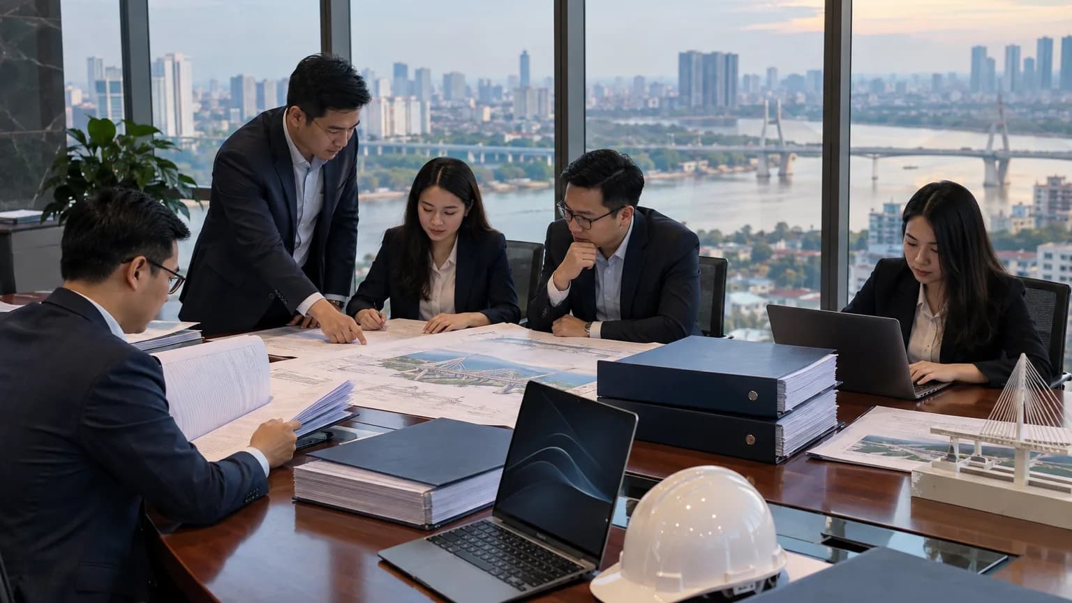 Chuẩn bị hồ sơ dự thầu tại văn phòng Hà Nội – Hình minh họa